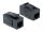 Delock Keystone modul, RJ45-aljzat > RJ45-aljzat, Cat.6A UTP, fekete (DL-86298)