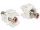 Delock Keystone modul RCA anya > RCA anya, piros