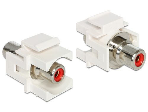 Delock Keystone modul RCA anya > RCA anya, piros