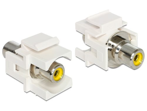 Delock Keystone modul RCA anya > RCA anya, sárga