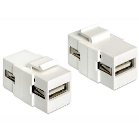   Delock Keystone modul USB 2.0 A anya> USB 2.0 A anya (DL-86317)