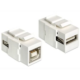   Delock Keystone modul USB 2.0 A anya> USB 2.0 B anya (DL-86320)