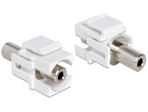 Delock Keystone modul sztereó jack 3.5 mm anya > sztereó jack 3.5 mm anya