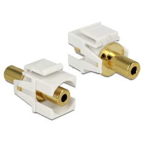   Delock keystone modul 3.5mm sztereo jack alj > 3.5 sztereo jack alj (DL-86336)