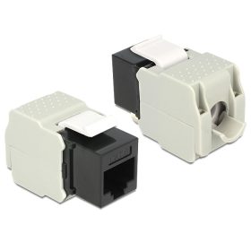  Delock Keystone Module RJ45 anya > LSA Cat.6 UTP fekete (DL-86340)