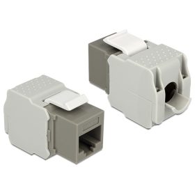   Delock Keystone modul RJ45 anya > LSA Cat.6 UTP szürke (DL-86342)
