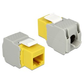   Delock Keystone modul RJ45 anya > LSA Cat.6 UTP sárga (DL-86345)