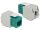 Delock Keystone modul zöld színű RJ45 aljzat - LSA CAT.6 UTP csatlakozókkal