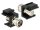Delock Keystone modul IEC anya > F anya, fekete