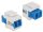 Delock Keystone modul LC Duplex anya > LC Duplex anya single-mode