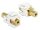 Delock Keystone Module stereo jack anya 3.5 mm 4 pin > stereo jack anya 3.5 mm 4 pin, aranyozott, fe