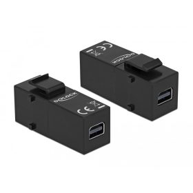   Delock Keystone modul, mini DisplayPort-csatlakozóhüvely > mini DisplayPort-csatlakozóhüvely (DL-86377)