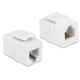   DELOCK Keystone modul RJ12 anya > RJ12 anya CAT.3 fehér (DL-86380)