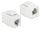 DELOCK Keystone modul RJ12 anya > RJ12 anya CAT.3 fehér