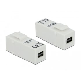   Delock Keystone modul, mini DisplayPort-csatlakozóhüvely > mini DisplayPort-csatlakozóhüvely (DL-86387)