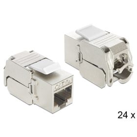   DELOCK Keystone modul RJ45 jack > LSA CAT.6A, 24 darabos (DL-86405)