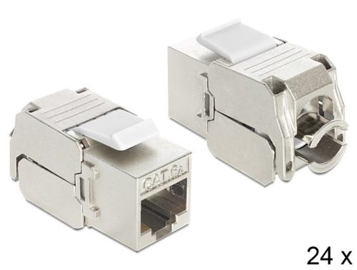 DELOCK Keystone modul RJ45 jack > LSA CAT.6A, 24 darabos