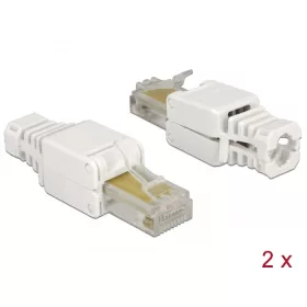   Delock RJ45 dugó Cat.5e UTP szerszám nélkül szerelheto 2 darab (DL-86415)