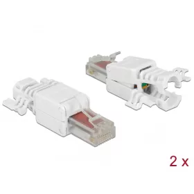   Delock RJ45 dugó Cat.6 UTP szerszám nélkül szerelheto 2 darab (DL-86416)
