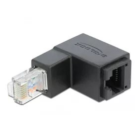   Delock RJ45 adapter apa 90 fokos lefelé néző > RJ45 aljzat, Cat.6 UTP (DL-86423)