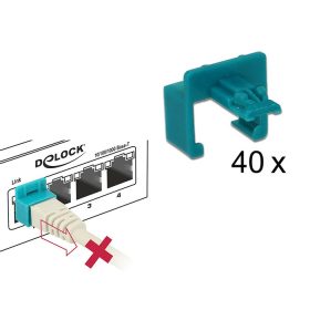   Delock Biztonsági kapocs kezdo készlet RJ45 csatlakozóhoz 40 db-os (DL-86446)