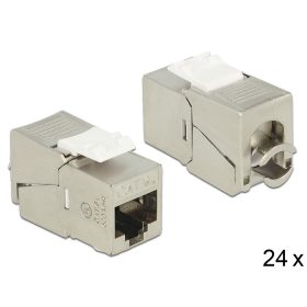   Delock Keystone modul RJ45 csatlakozó > LSA Cat.6A STP kompakt 24 darab (DL-86479)