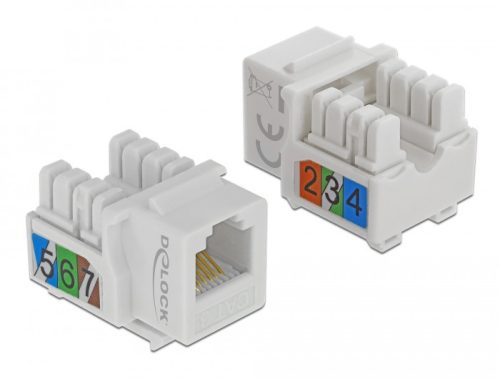 Delock Keystone modul, RJ12-aljzat > LSA Cat.3 UTP, fehér