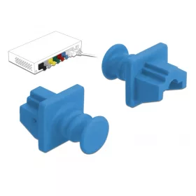 Delock Porvédő az RJ45 hüvely, 10 darab kék (DL-86509)