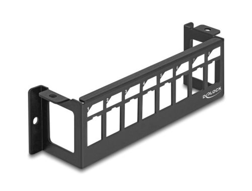 Delock Keystone patch panel 8 felületi porttal, vízszintes