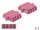 Delock LC optikai szálas csatlakozó Quad anya - LC Quad anya, multimódosú 2 db. Lila (DL-86542)