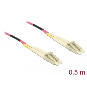   Delock Kábel, optikai szálas LC > LC többszörös OM4, 0,5 m (DL-86544)