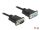 Delock Sub-D9-es, RS-232 soros kábel, apa-anya, 5 m