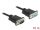 Delock Sub-D9-es, RS-232 soros kábel, apa-anya, 10 m