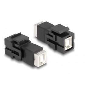   Delock Keystone Module USB 2.0 Type-B jack - USB 2.0 Type-B jack fekete (DL-86600)