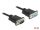 Delock Sub-D9-es, RS-232 soros kábel, apa-anya, 4 m