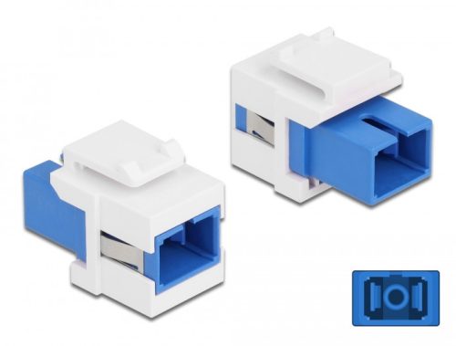 Delock Keystone modul SC Simplex aljzat - SC Simplex aljzat kék / fehér