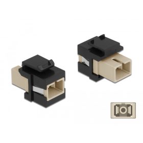   Delock Keystone modul SC Simplex aljzat - SC Simplex aljzat bézs / fekete (DL-86715)