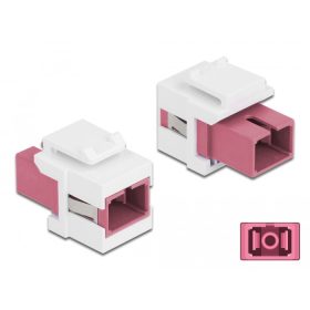   Delock Keystone modul SC Simplex aljzat - SC Simplex aljzat ibolya / fehér (DL-86717)