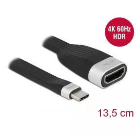   Delock FPC lapos csík kábel USB Type-C  - HDMI (DP Alt Mode) 4K 60 Hz 13,5 cm (DL-86729)