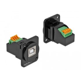   Delock D-típusú Modul USB 2.0 B-típusú hüvely anya sorkapocs modul (DL-86733)