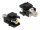 Delock Keystone modul, RCA-csatlakozóhüvely > RCA-csatlakozóhüvely, sárga / fekete