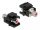 Delock Keystone modul, RCA-csatlakozóhüvely > RCA-csatlakozóhüvely, piros / fekete