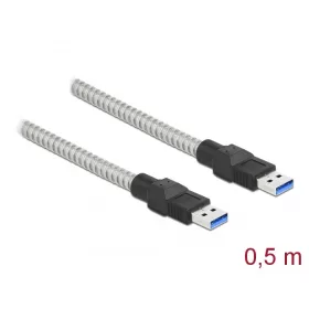   Delock USB 3.2 Gen 1, fém borítású kábel A-típusú apa   A-típusú, 0,5 méter (DL-86774)