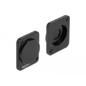 Delock D-típusú fedél fekete (DL-86791)