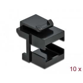   Delock Keystone fedél, fekete optikai szálasz csatlakozókhoz, 10 darab (DL-86806)