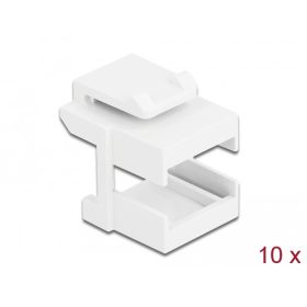   Delock Keystone fedél, fehér optikai szálasz csatlakozókhoz, 10 darab (DL-86807)