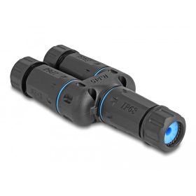   Delock Kábelcsatlakoztató RJ45 anya   2 x RJ45 anya Cat.6A vízhatlan (DL-86808)