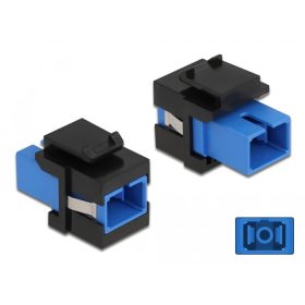   Delock Keystone modul SC Simplex aljzat - SC Simplex aljzat kék / fekete (DL-86812)