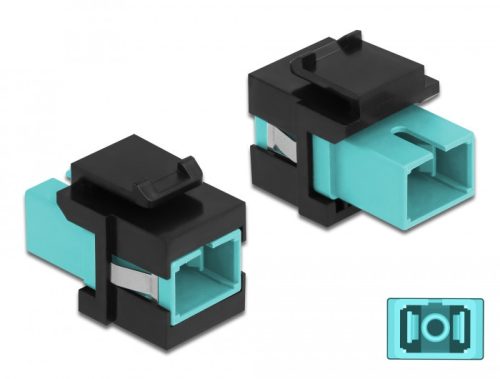 Delock Keystone modul SC Simplex aljzat - SC Simplex aljzat vízkék / fekete