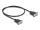 Delock D-Sub9-es, RS-232 soros kábel, anya-anya, 0,5 m (DL-86822)